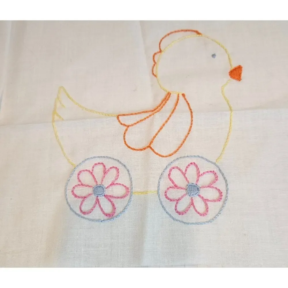 Homemade embroidered vintage